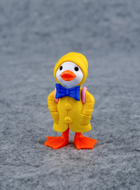 YumHeart！无聊了送Ta一套黄色雨衣小鸭子卡通可爱创意小摆件礼物