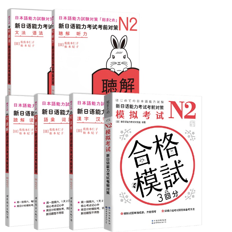 日语n2 新日语能力考试考前对策N2词汇+读解+汉字+听力+语法+模拟考试日本语考试二级日语能力测试模拟JLPT2级 自学标准日本语中级 - 图2