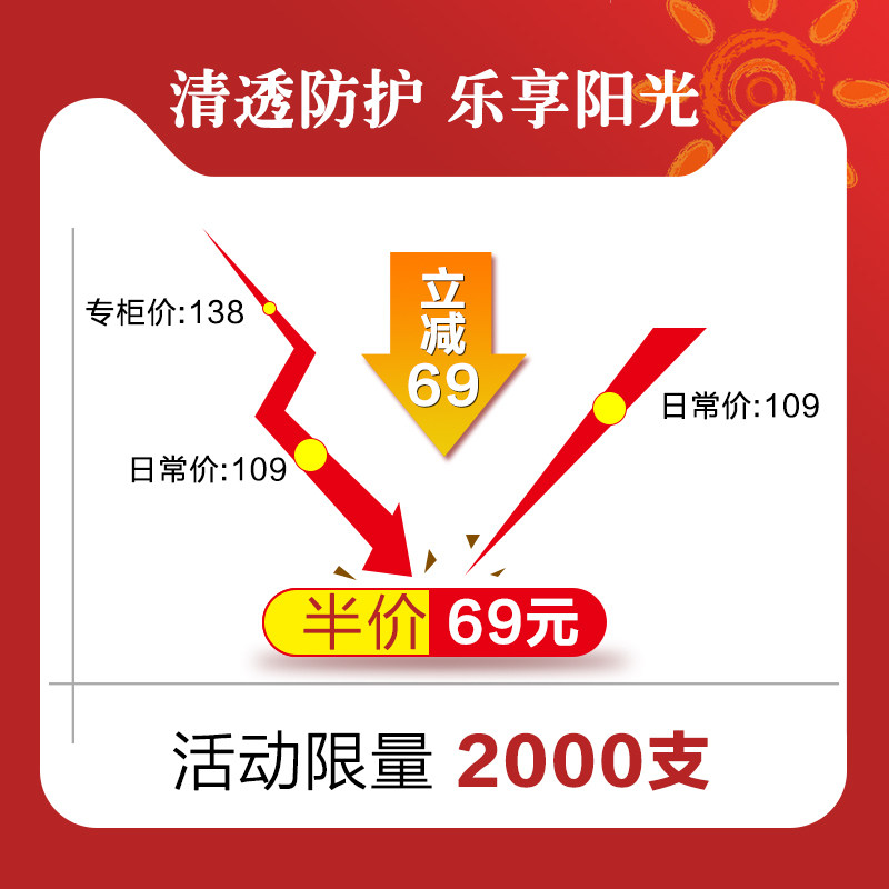 自然堂50二合一旗舰店正品防晒霜 硕齐化妆品防晒霜