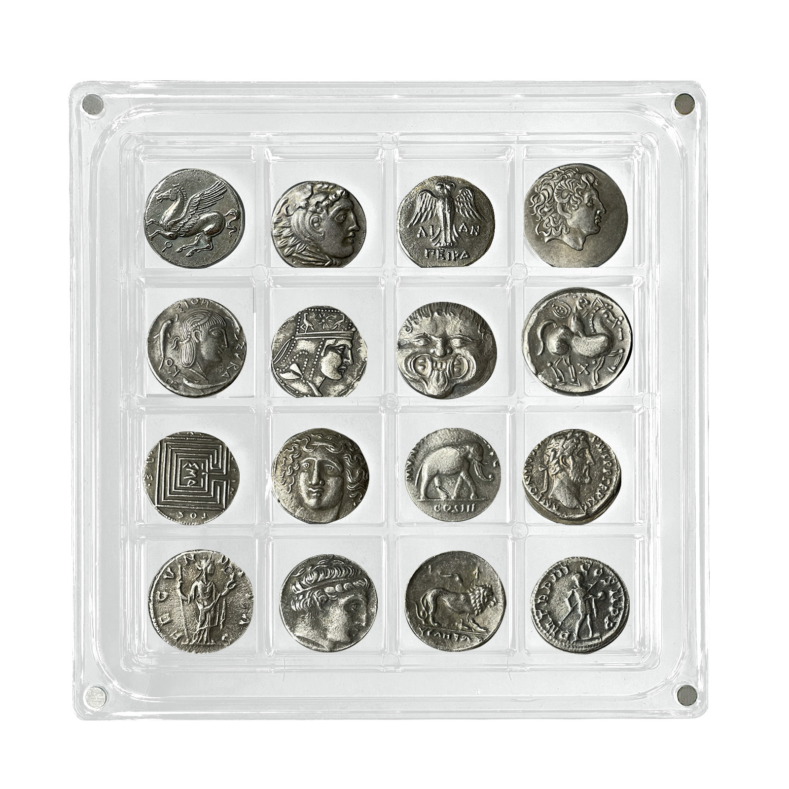 古希腊钱币收纳盒摆件 古典风硬币套组收藏创意礼品桌面摆件,淘宝优惠券,粉丝福利购,淘宝优惠卷