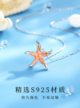 清宜S925银海星荧项链女小众时尚生日礼物送女友送老婆