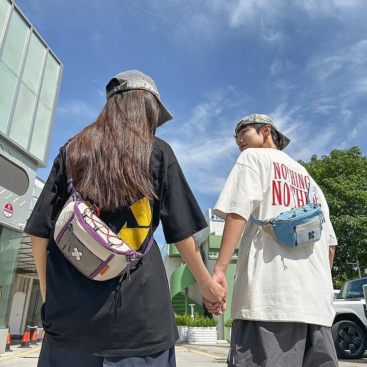 包包女2025新款胸包斜挎包男款腰包手机包饺子包运动帆布单肩背包,淘宝优惠券,粉丝福利购,淘宝优惠卷