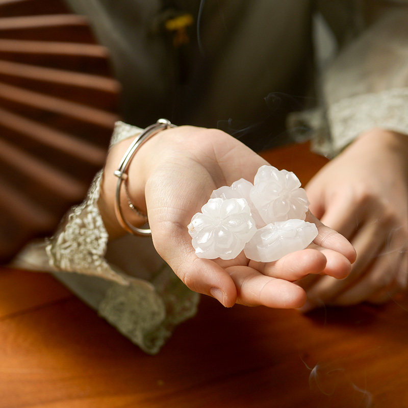 中式禅意香插白玉莲花迷你线香插创意精致香插座香插盘香灰盘香炉,淘宝优惠券,粉丝福利购,淘宝优惠卷