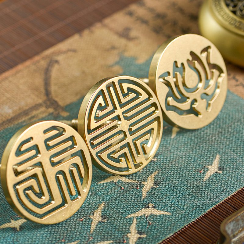 纯铜打纂香篆模制香印香道香拓入门套装用品香灰压香熏炉家用香粉,淘宝优惠券,粉丝福利购,淘宝优惠卷