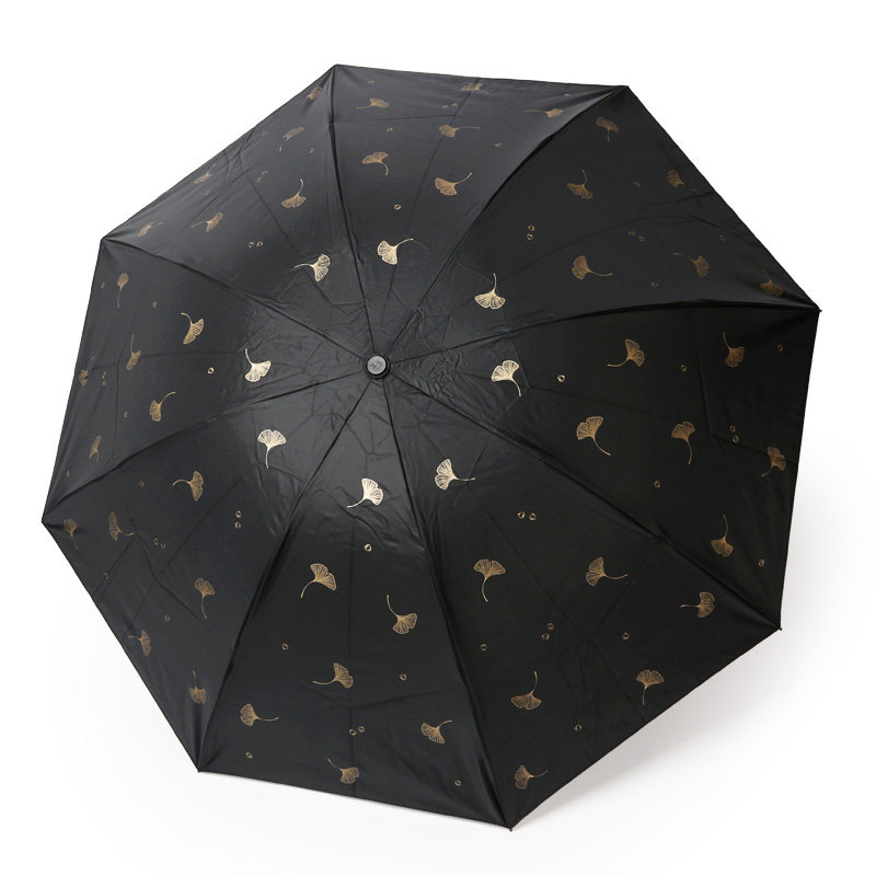 天堂三折加大黑胶加强防紫外线防晒遮阳伞女士晴雨伞折叠太阳伞