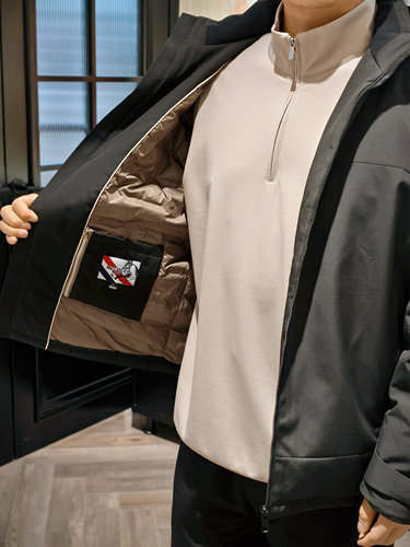 柏/玛85%鸭绒男士连帽羽绒服 高品质大朵鸭绒充绒量高连帽设计 - 图3