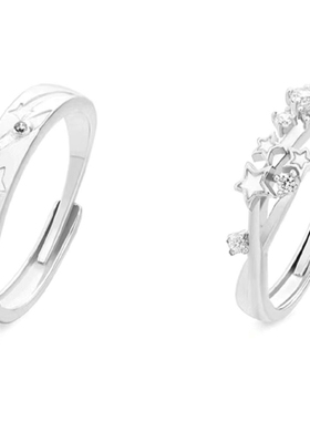 情侣戒指2025新款爆款夜光对戒