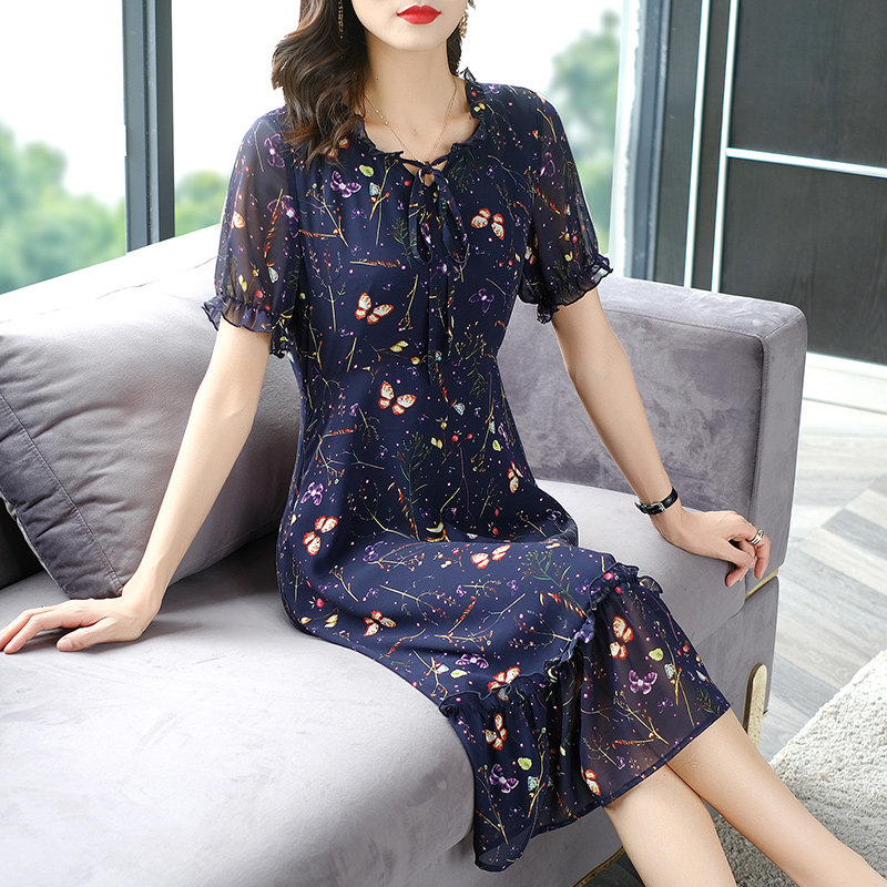 爱朴胖mm碎花大码女装洋气减龄显瘦 爱朴女装大码女装