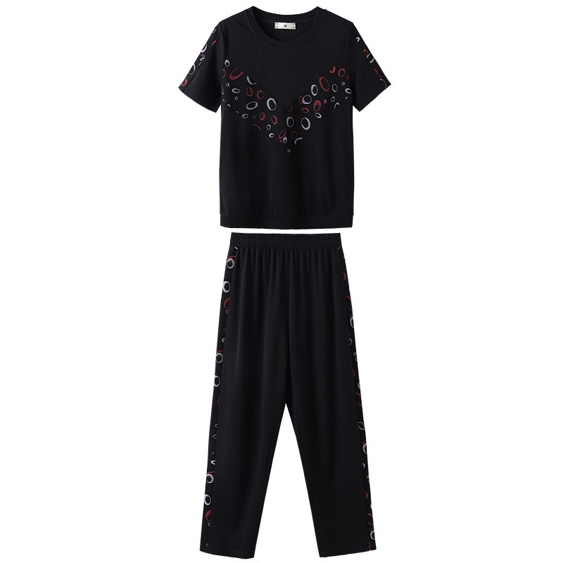 爱朴大码女装宽松休闲两件套 爱朴女装大码女装