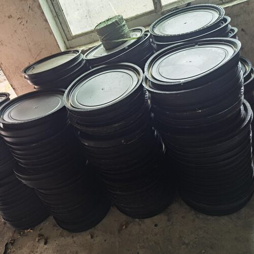 铁箍桶专用铁圈60升大口桶法兰桶盖外圈铁箍盖120升化工桶镀锌箍 - 图0