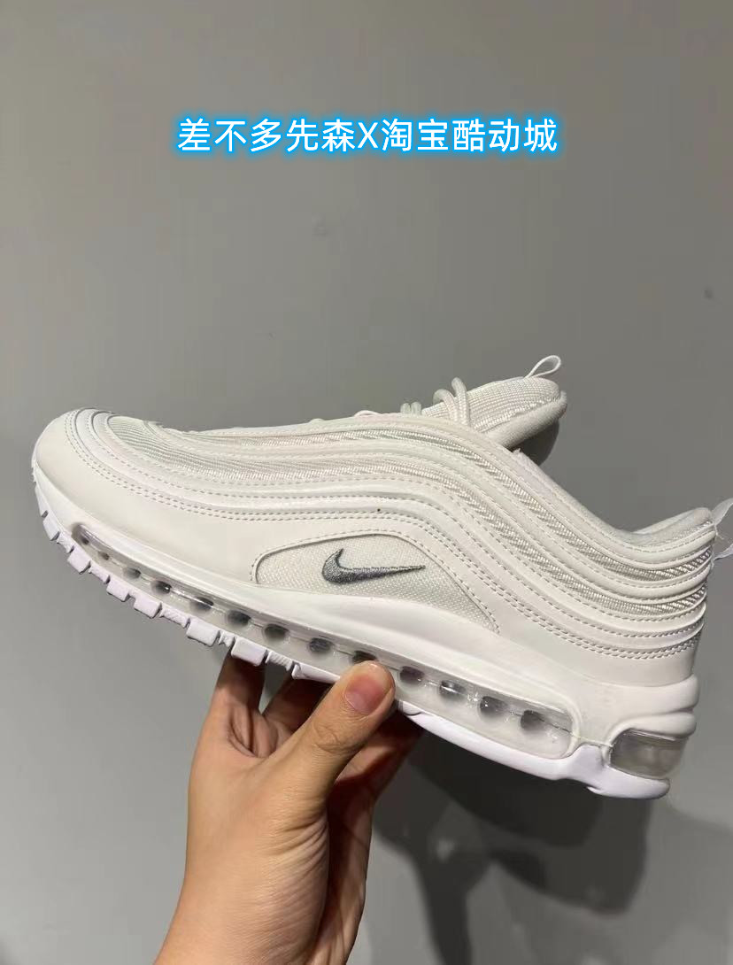 耐克/NIKE AIR 男子白子弹气垫低帮休闲运动透气跑步鞋921826-101 - 图2