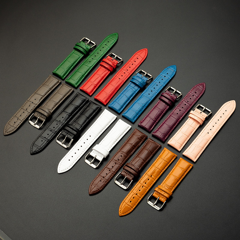 可代用天梭浪琴DW真皮表带手表带男皮蓝色表带皮表带针扣手表配件,淘宝优惠券,粉丝福利购,淘宝优惠卷