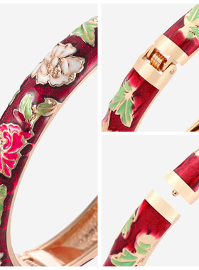 UJOY悦珈国潮时尚牡丹花手镯