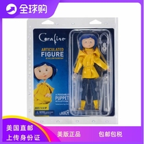American Straight Mail Genuine NECA Caroline Coraline Ghost Mother Raincoat Doll Handmade Doll Toy