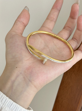 欧美跨境高级感满天星排钻手镯