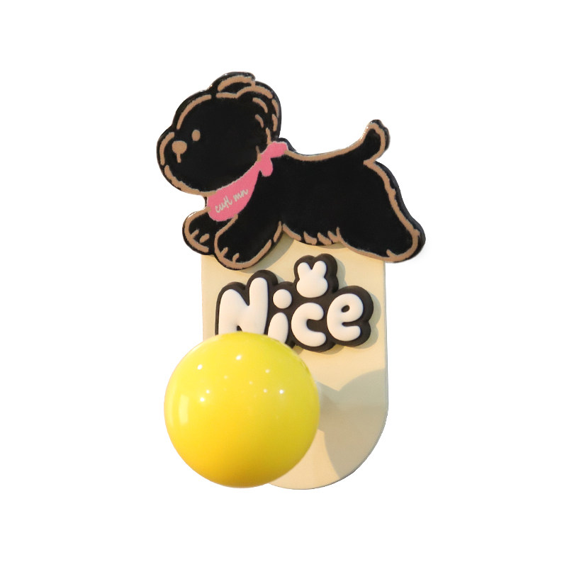 多巴胺可爱围巾狗挂钩冰箱贴磁吸强力无痕免打孔圆球入户门挂衣钩,淘宝优惠券,粉丝福利购,淘宝优惠卷