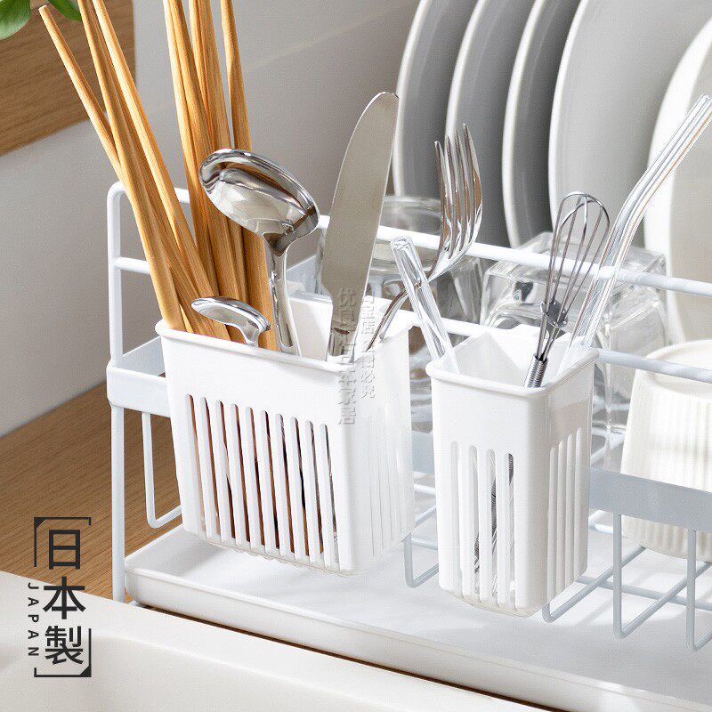Japan imported tableware spoon and chopstick storage rack drain chopstick barrel