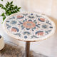 Round cotton and linen heat-insulated Nordic anti-scalding thickened tea table mat