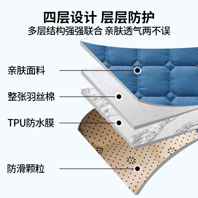 品牌防水隔尿床垫褥子上面铺底的垫被单可机洗护理卧老年成人专用,淘宝优惠券,粉丝福利购,淘宝优惠卷