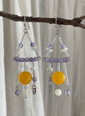 尾生之信 | 原创手作夏季海滩度假风百搭气质夸张防敏耳环耳夹女