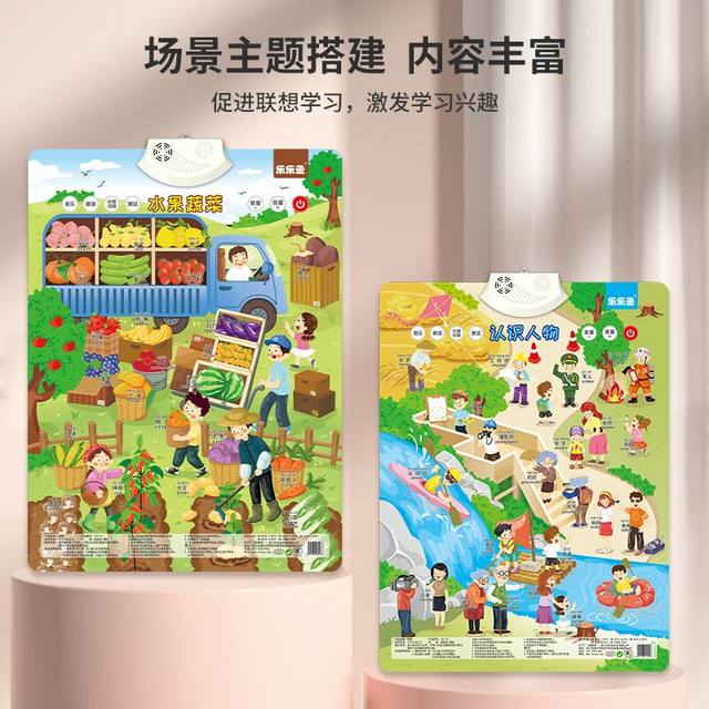 Leleyu 1-6 years old audio flipchart educational toy