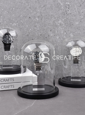 玻璃罩手表展示样板房衣帽间衣柜