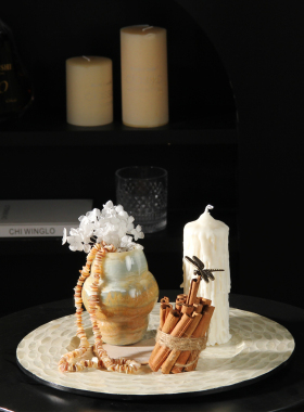 飘窗托盘花艺摆件艺术家居饰品