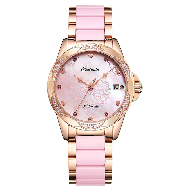 女款女士手表卡罗莱正品陶瓷机械表 vordo国产腕表