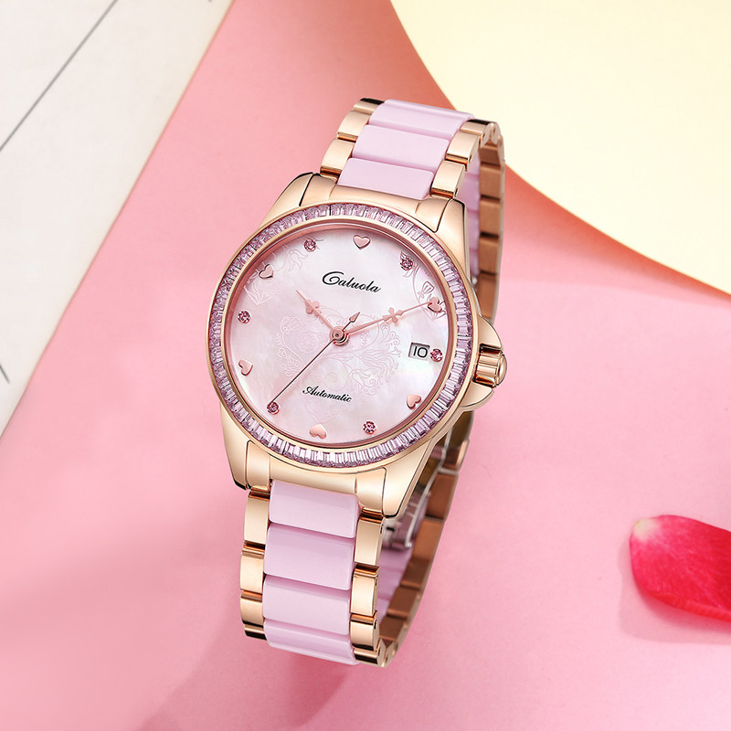 女款女士手表卡罗莱正品陶瓷机械表 vordo国产腕表