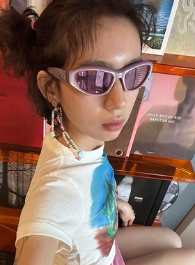 Y2K辣妹眼镜女款装饰小众