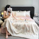 Summer cool ice silk summer cool quilt four-piece dormitory air-conditioned quilt core single and double summer quilt thin quilt machine washable