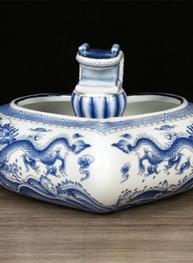 李居明2024龙年吉祥物北方四海龙王摆件客厅桌面装饰器皿工艺品