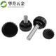 Round head hand-tight screw straight pattern adjustment handle plastic handle glue-covered knurled round knob m3m4m5m6m8
