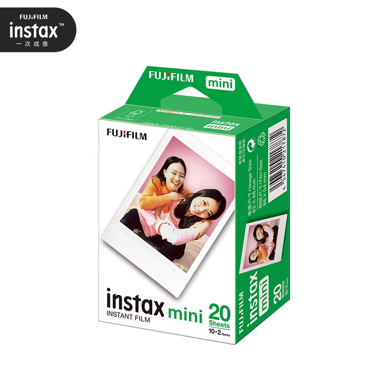 富士拍立得相纸instax mini11/7+/7c/8/9/25/7s/90/mini12/40/Link2打印机相片胶卷相机卡通胶片白边20张-图3