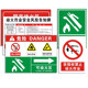 Movable fire zone fire safety signs