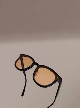 黄色墨镜女防紫外线太阳眼镜