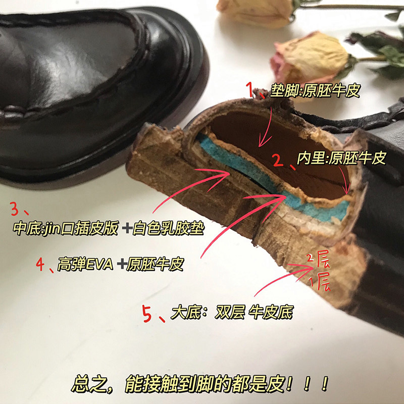 高跟鞋女英伦风真皮棕色玛丽珍鞋粗跟圆头浅口单鞋欧美秀场女鞋潮,淘宝优惠券,粉丝福利购,淘宝优惠卷