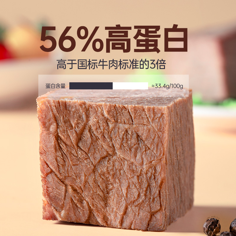 周家口开袋即食低脂真空熟食健身代餐零食卤牛肉高蛋白饱腹轻食