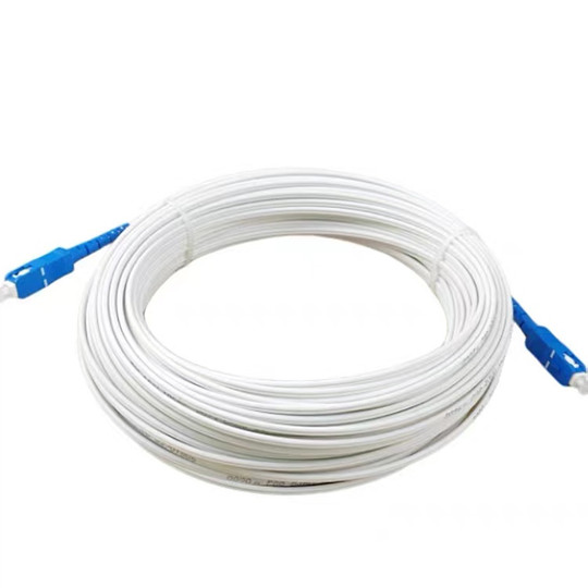 室内皮线光纤跳线1芯带头皮线家用装修预埋室内入户网线光纤成品30米40米80米100米移动电信联通光纤入户线