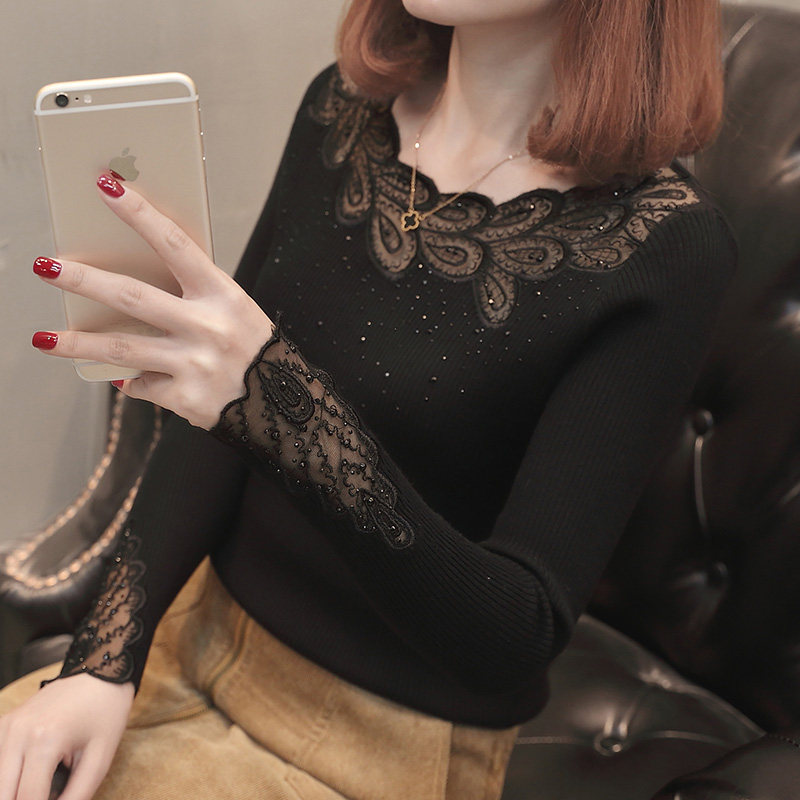 薄款套头2022新款韩版修身显瘦毛衣 飘雪姬毛针织衫