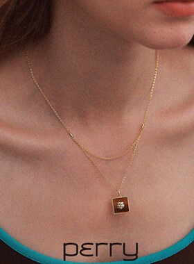 PERRY夏季新品原创花卉925银项链女轻奢小众锁骨链气质颈链