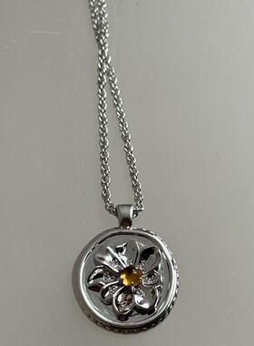 cotemp Bellis Oval/Coin 新款贝利斯金色椭圆项链/吊坠宝石项链
