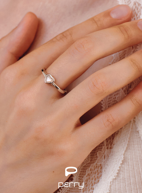 【活动价169元】PERRY夏季邂逅巴黎戒指女沿海公路斐济之心微瑕