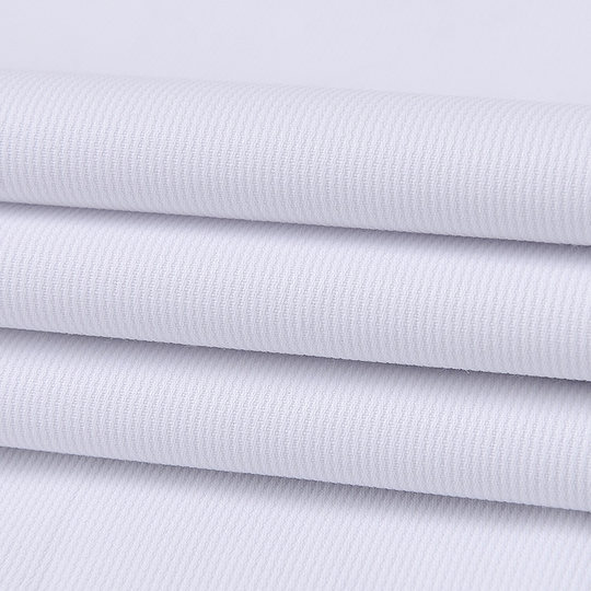 Langärmliges, mit Samt verdicktes, warmes weißes Arbeitskleidungshemd