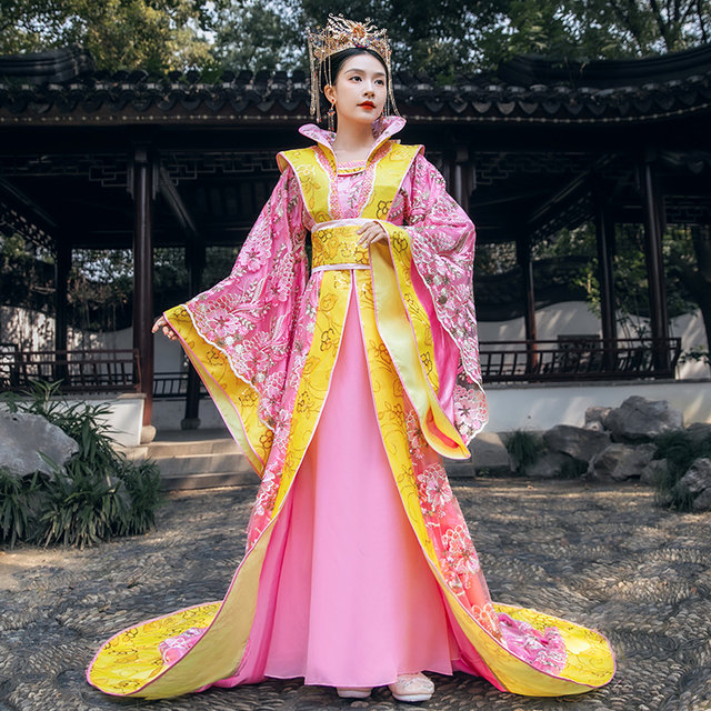 Ancient costume imperial concubine queen princess Han and Tang Dynasty costume tail