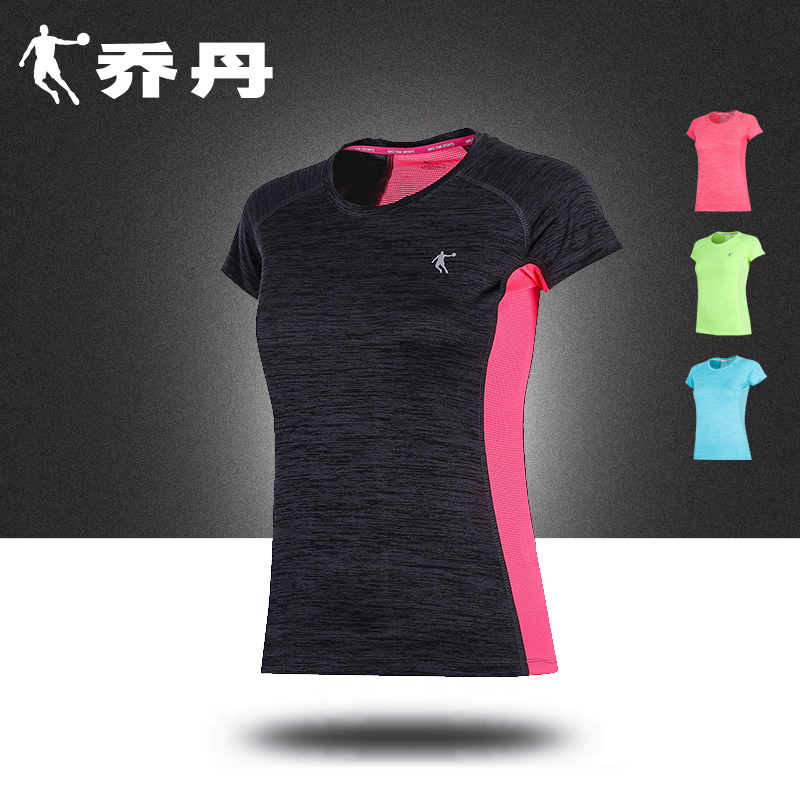 Jordan Short Sleeve T-shirt for Women 2020 Spring/Summer New Half Sleeve Round Neck Quick Dried Sports Top for Women Running and Sportswear