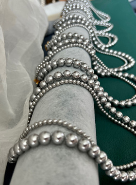 贝珠双层锁骨项链真多麻色