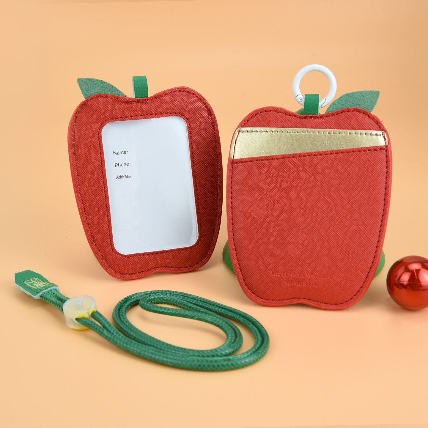 挂绳卡套可爱圣诞苹果工作证工牌学生卡饭卡公交卡胸牌卡包证件套,淘宝优惠券,粉丝福利购,淘宝优惠卷