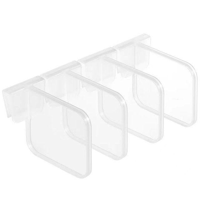 Refrigerator partition Japanese side door creative organization storage classification grating clip household multi-function snap-on piece
