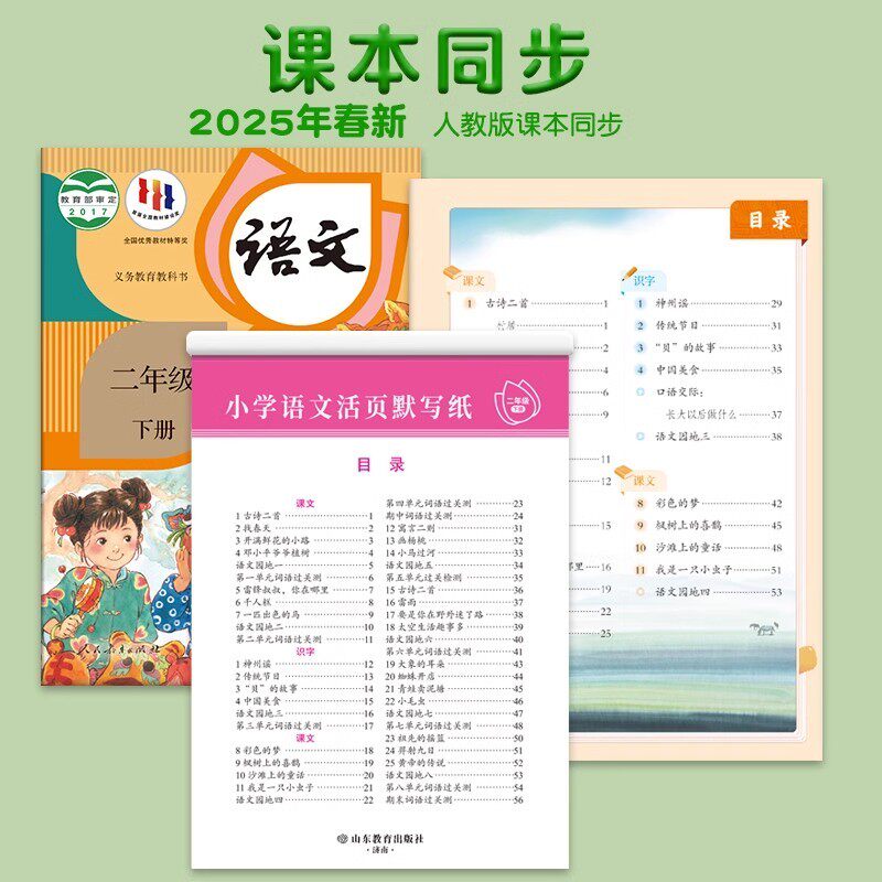 2026新版小学语文默写纸一年级二三四五六年级上下册看拼音写词语生字注音练习册小学生暑假作业汉语拼音描红练字本练字帖每日一练